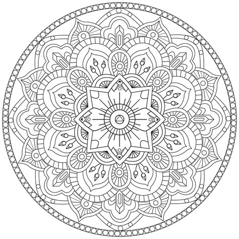 Mandala par pauline - Mandalas - Coloriages difficiles pour adultes