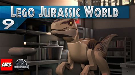 Lego Jurassic World 9 Escape The Raptors Youtube
