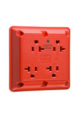 Lew electric swb4pqa floor box, quad box w/duplex receptacle amp; Hospital Grade Quad Receptacles | Commercial Receptacles ...