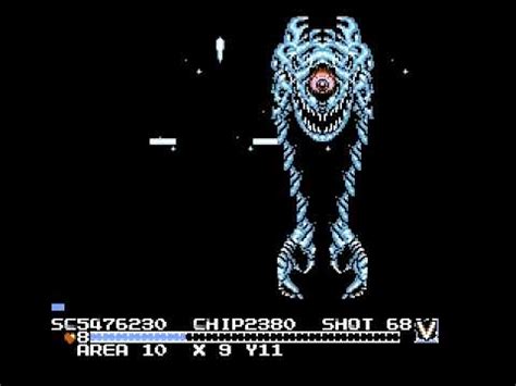 At any generic message panel, press select to enter the map mode, then press select to exit it but do not release the select button after the level appears. The Guardian Legend NES - RetroGameAge