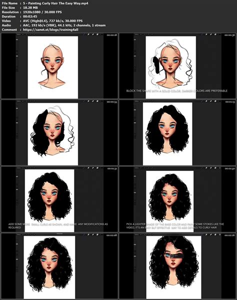 Download How to Paint Curly Hair - Step by Step - SoftArchive