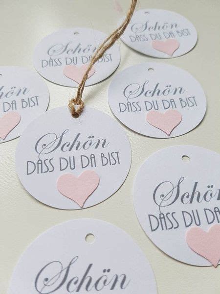 20 Anhänger "schön dass du da bist | Wedding
