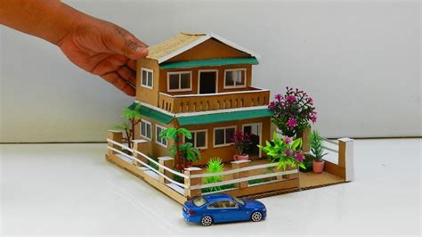 How To Make A Cardboard House Easily And Quickly Youtube