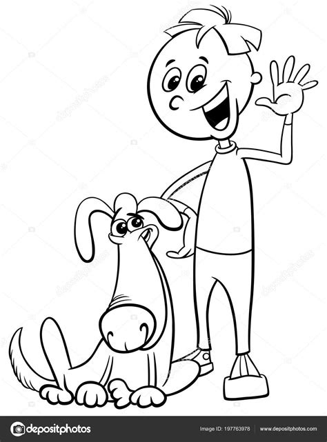 Un Muchacho Y Su Perro Comic fondo de pantalla rosa