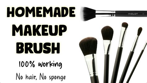 How To Make Makeup Brushes At Home Diy Makeup Brush Youtube