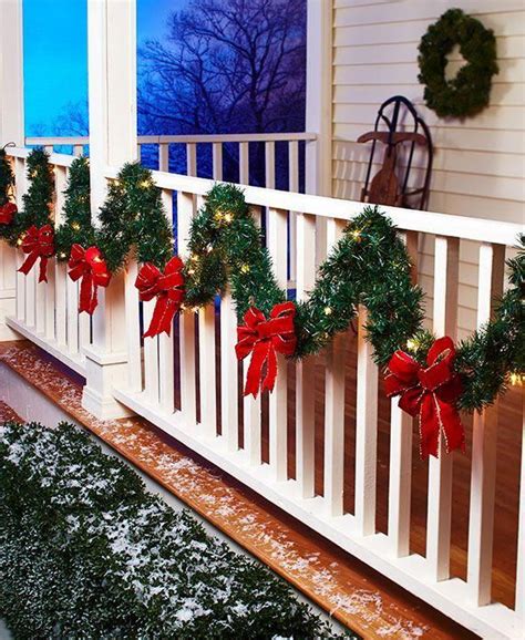 How To Hang Garland On Outside Railing Railing Design Thought