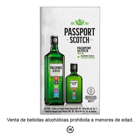 Whisky Passport Escocés 700 Ml 1 Botella De 200 Ml Walmart