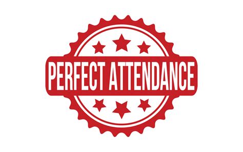 Perfect Attendance Rubber Grunge Stamp Seal Vector 23352251 Vector Art