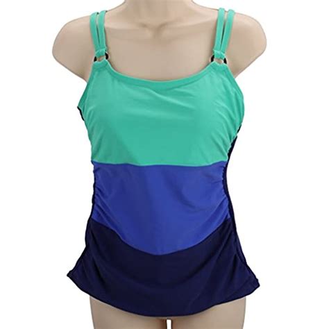 Croft And Barrow D Cup Turquoise Tankini Top For Women Size 6d