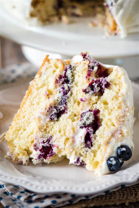 Lemon Blueberry Layer Cake Recipe Aria Art