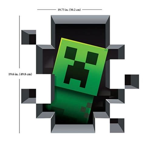 Geekshive Minecraft Vinyl Wall Graphics Creatures 4 Pack Wall