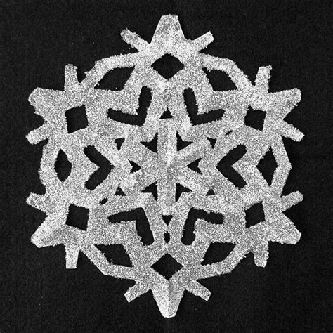 Glitter Snowflake Kids Crafts Fun Craft Ideas