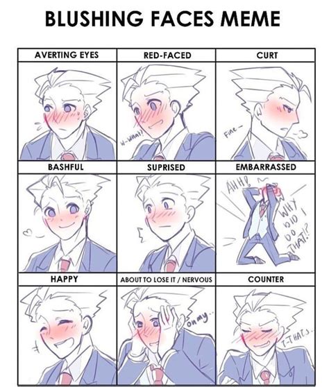 Learn To Draw Blushing Faces