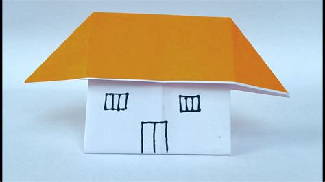 Paper House Childrens Craft How To Make A Paper House Very Easy