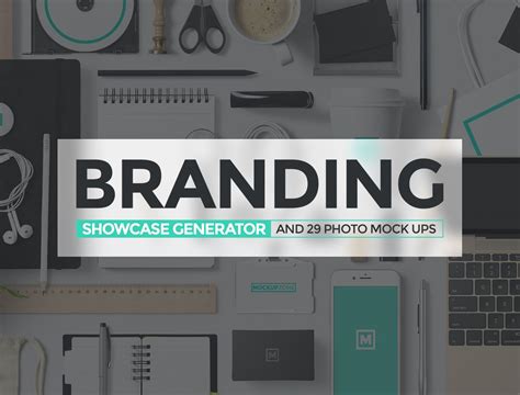 Download Branding Mock Up Showcase Generator + Photos on Behance