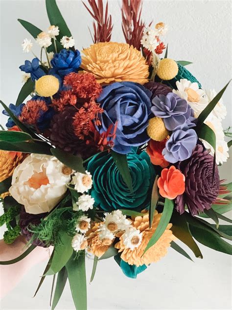 Peonies, lillies, roses, oh my! Wildflower April Showers Bouquet Custom Wedding Bouquet ...
