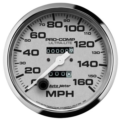 Autometer Ultra Lite Series Mechanical Speedometer Gauge 0 160 Mph 5