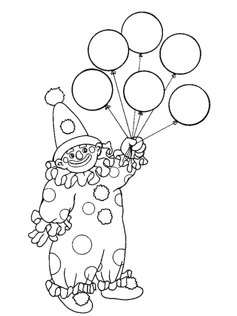 Free Printable Clown Coloring Pages Coloring Pages