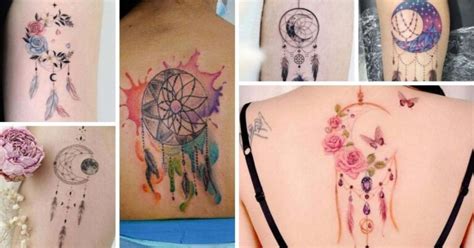 Magnificent Moon Dream Catcher Tattoo Designs Youll Be Obsessed With