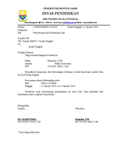 Detail Contoh Surat Peminjaman Barang Doc Koleksi Nomer 43
