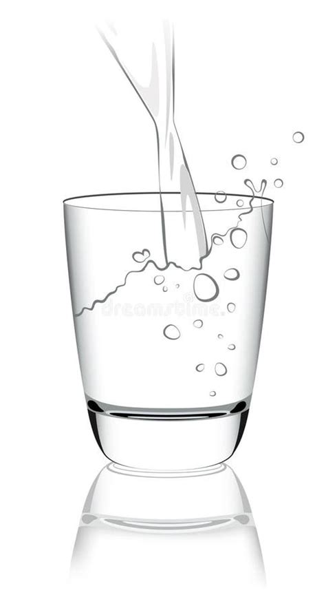 Glass Of Water Stock Vector Illustration Of Cold Drink 35123324