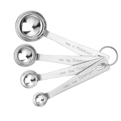 Cuisinart 4 Piece Stainless Steel Measuring Spoon Set Ctg 00 Smp The