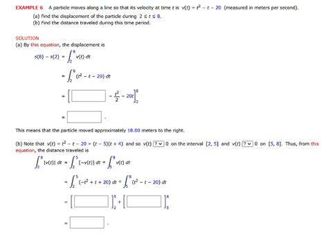 solved example 6 a particle moves along a line so that its velocity at time t is v t 2 t