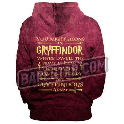 Harry Potter Gryffindor Hoodies Bapestar