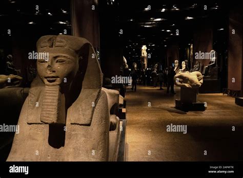 the egyptian museum in turin italy with artifacts and statues from ancient egypt museo egizio