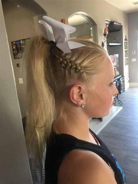 Pin By Gina Lynn On Braids R The Thing Cheerleading Hairstyles