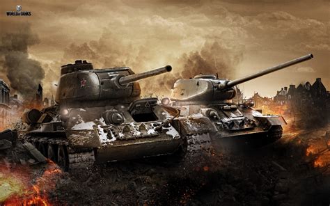 T34 Tank T34 85 World Of Tanks Soviet Game 4000x2500 Wallpaper