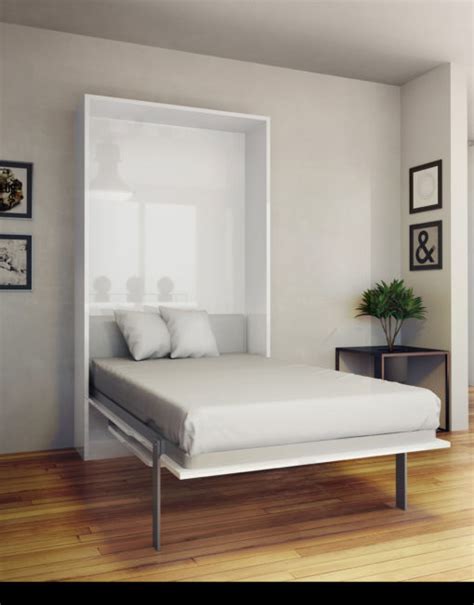 The Hover Single Vertical Wall Bed With Table Desk Expand Furniture