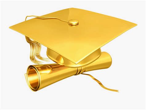 Gold Graduation Cap Png Free Transparent Clipart Clipartkey