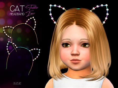 Cat Toddler Headband By Suzue At Tsr Sims 4 Updates