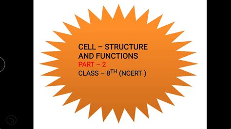Cell Structure And Functions Part 2 Youtube