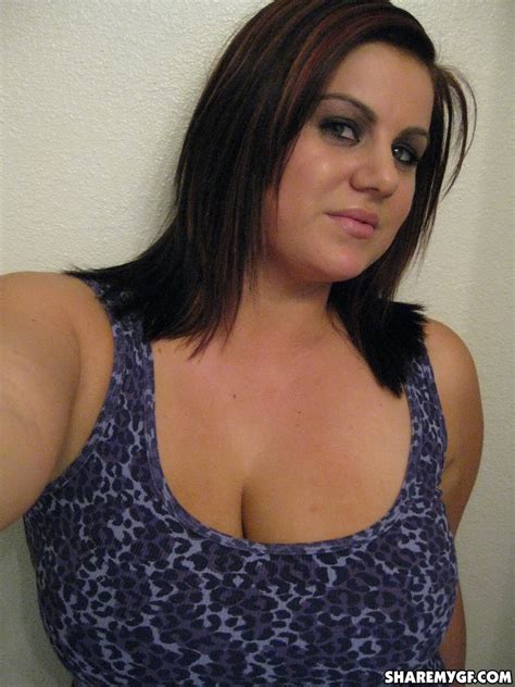 Chubby Girlfriend Takes Selfshot Pictures Of Her Really Huge Plump Tits In The M Porn Pictures