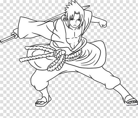 Sasuke Uchiha Sasuke Outline Transparent Background Png Clipart