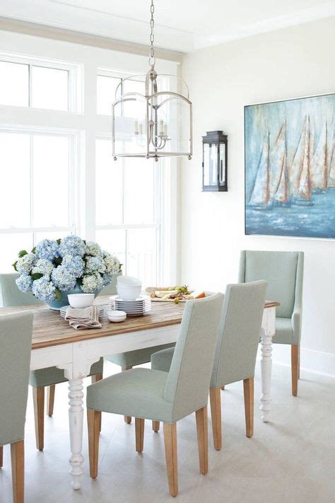 We Love This Beautiful Coastal Casual Dining Room Beach House