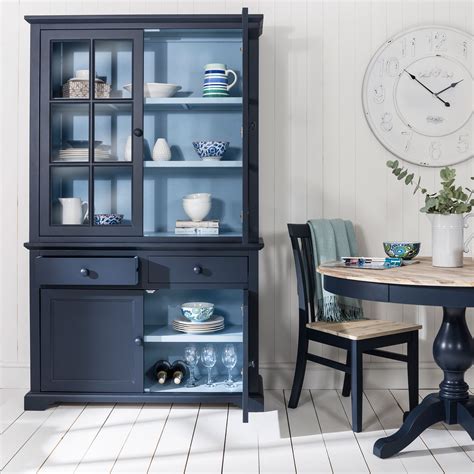 This classic and smart shade of blue can create a crisp and sophisticated look in any kitchen layout. Florence navy blue dining chair.Solid wood kitchen chair ...