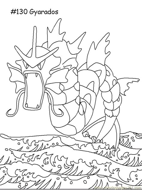35+ pokemon mega evolution coloring pages for printing and coloring. Coloring Pages Gyarados (Cartoons > Pokemon) - free ...