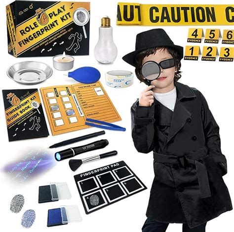 Spy Kit For Kids Detective Outfit Fingerprint Toys Ts