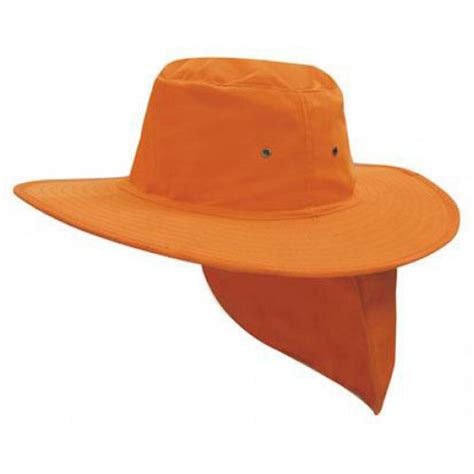 Hat Headwear 4055 Canvas Wide Brim With Flap Safeman Australia