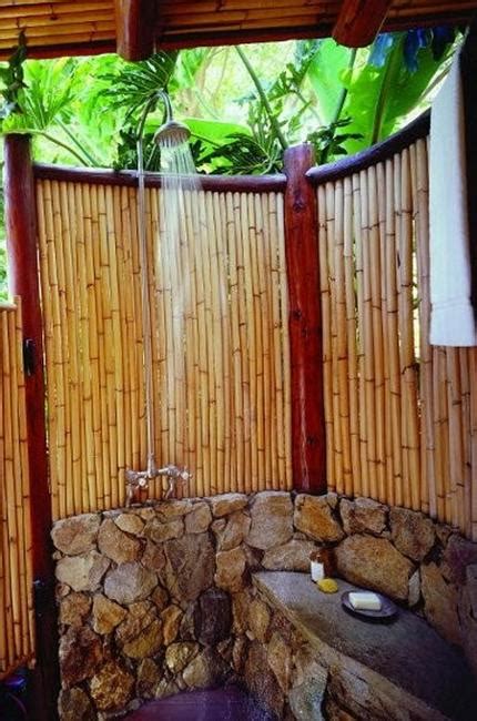 30 Outdoor Shower Design Ideas Showing Beautiful Tiled And