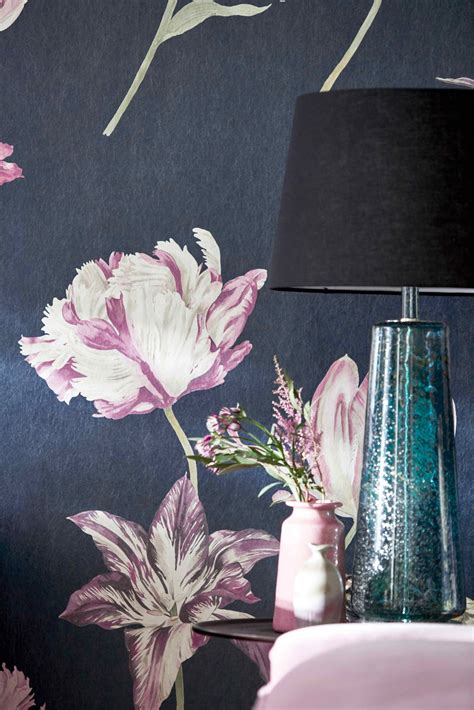Sanderson Glasshouse Tulipomania Wallpaper The Home Of Interiors