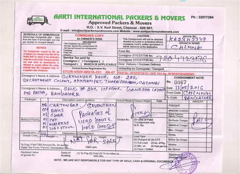 100 9380223600 Original Gst Packers Movers Bill For Claim Chennai Hyderabad Bangalore Pune