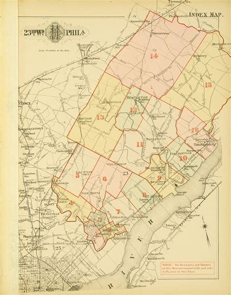 Atlas Of The City Of Philadelphia 23rd Ward Map Index Digital