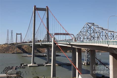 The New Alfred Zampa Memorial Bridge And The Old Carquinez