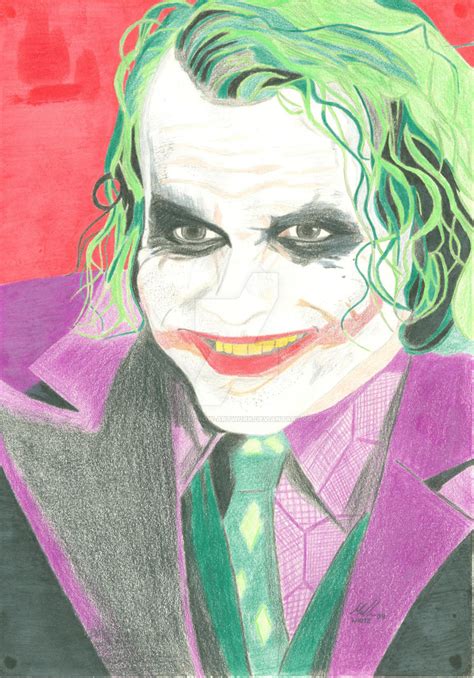 Heath Ledger Joker By Horrorshow Artwork On Deviantart