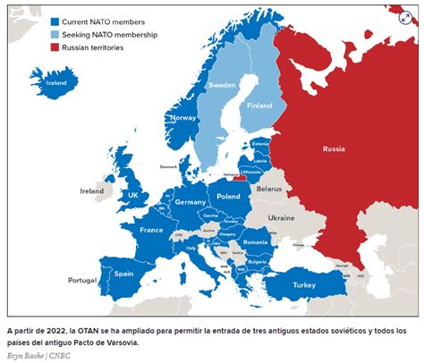 Dos Mapas Que Muestran El Crecimiento De La Otan Y El Aislamiento De Rusia Desde 1990