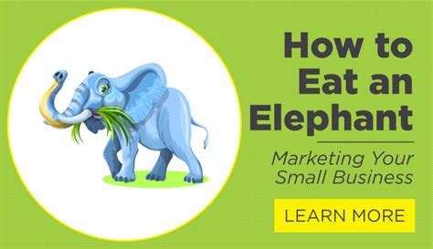 How Do You Eat An Elephant A Marketing Plan For Your Small Business